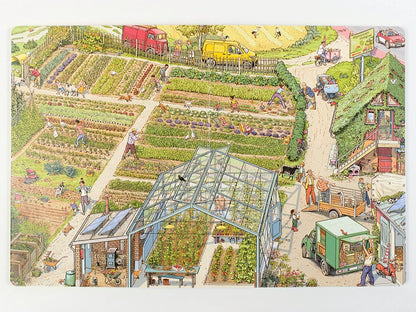 Auf zum Markt!: Eine Wimmelbilder-Geschichte. Vierfarbiges Pappbilderbuch