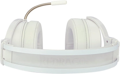Redragon Lamia 2 H320W RGB Gaming Headphones White - Headphones with Microphone - Includes Stand - Powerful Headphones - USB - 7.1 Virtual - Gaming Headset - PC Compatible