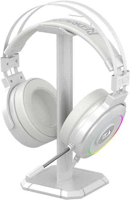 Redragon Lamia 2 H320W RGB Gaming Headphones White - Headphones with Microphone - Includes Stand - Powerful Headphones - USB - 7.1 Virtual - Gaming Headset - PC Compatible