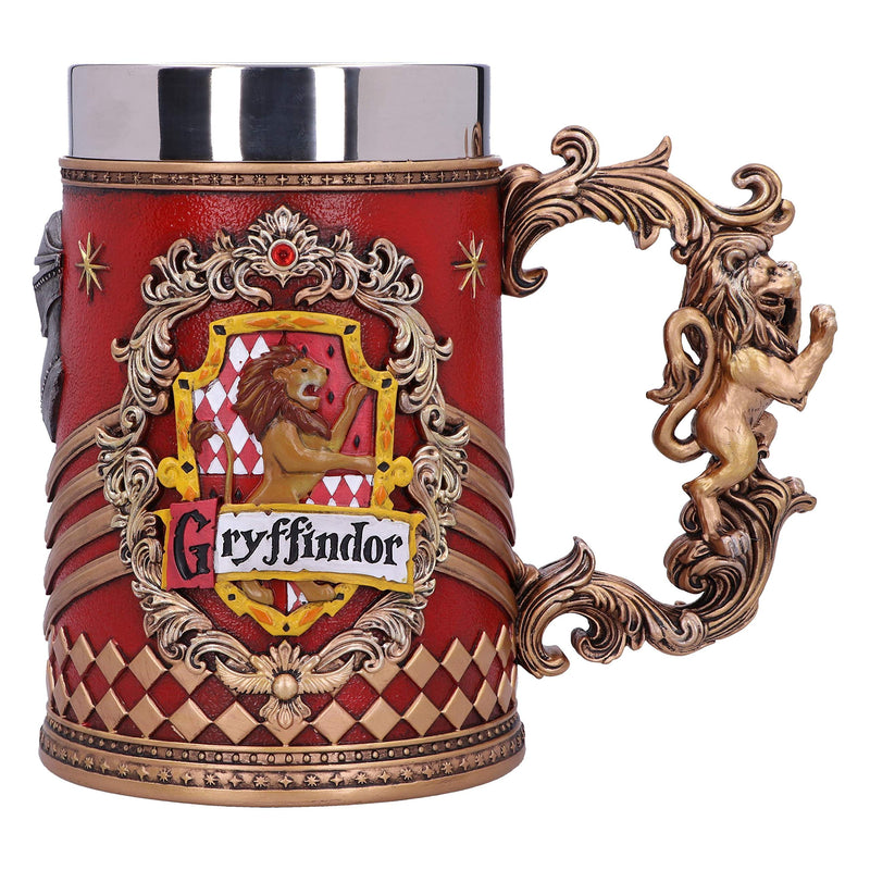 Nemesis Now Harry Potter Gryffindor Hogwarts House Collectible Tankard, Red Gold, 1 Count (Pack of 1