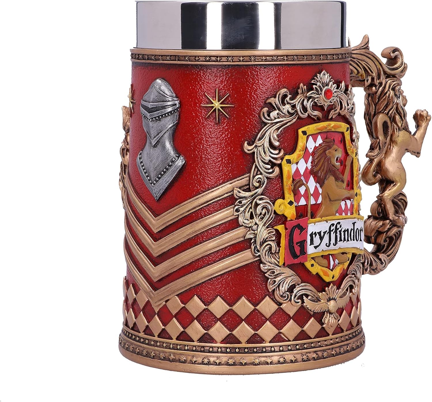 Nemesis Now Harry Potter Gryffindor Hogwarts House Collectible Tankard, Red Gold, 1 Count (Pack of 1