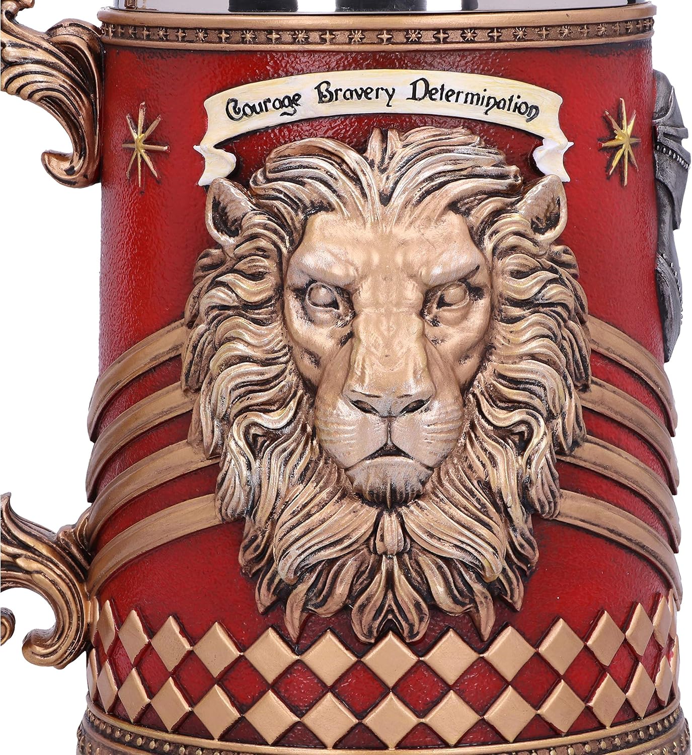 Nemesis Now Harry Potter Gryffindor Hogwarts House Collectible Tankard, Red Gold, 1 Count (Pack of 1