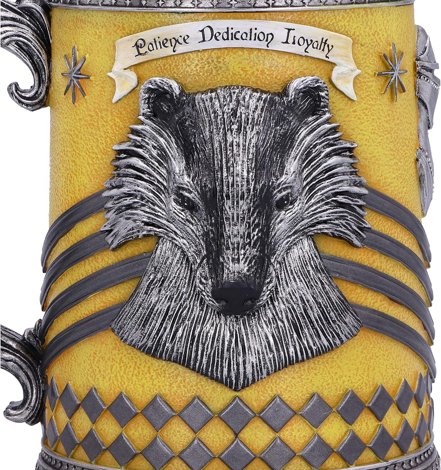 Nemesis Now Officially Licensed Harry Potter Hufflepuff Hogwarts House Collectible Tankard Yellow 15.5cm