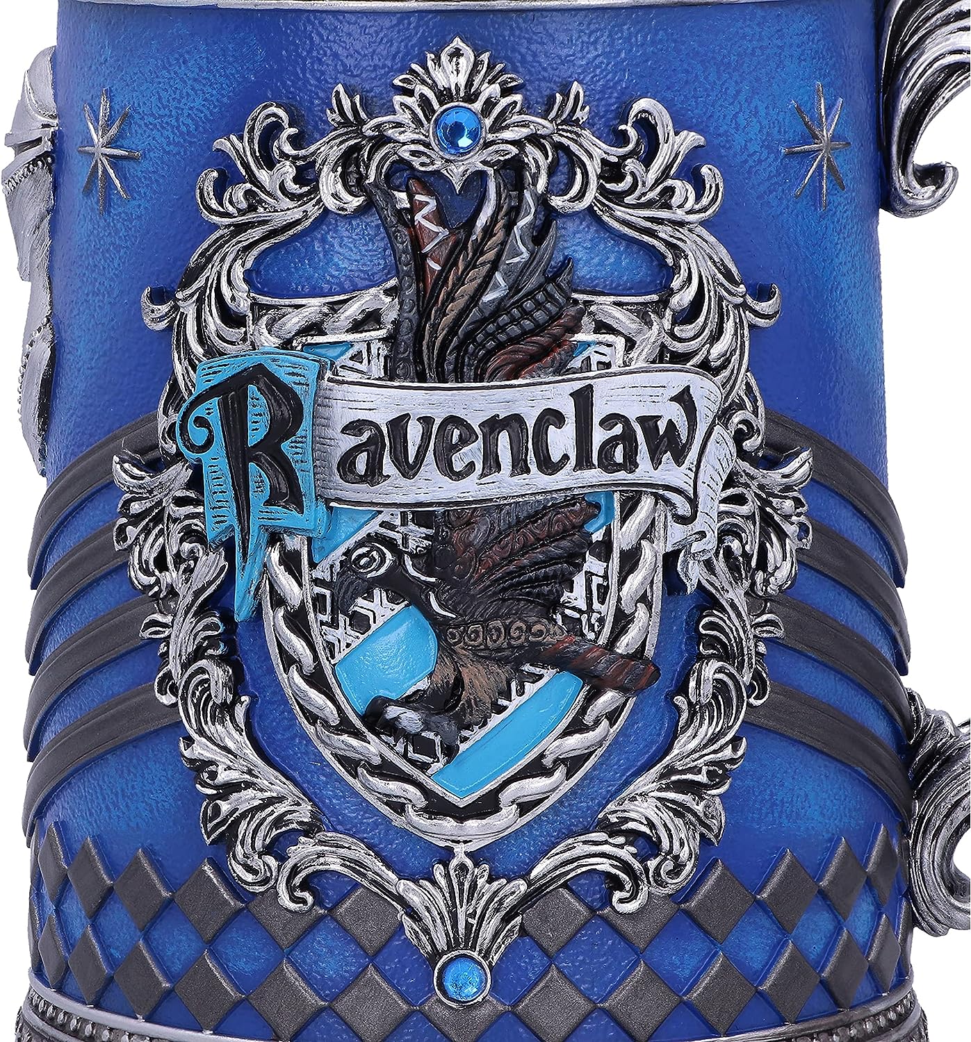 Nemesis Now Harry Potter Ravenclaw Hogwarts House Collectible Tankard, Blue Silver, 15.5cm