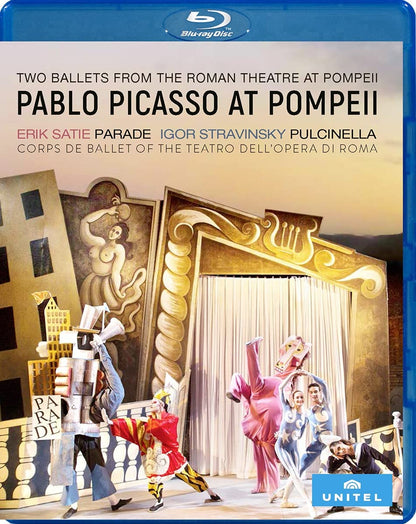 Pablo Picasso at Pompeii - Music by Satie: Parade, Stravinsky: Pulcinella - Corps de Ballet of the Teatro dell’Opera di Roma. Region 0