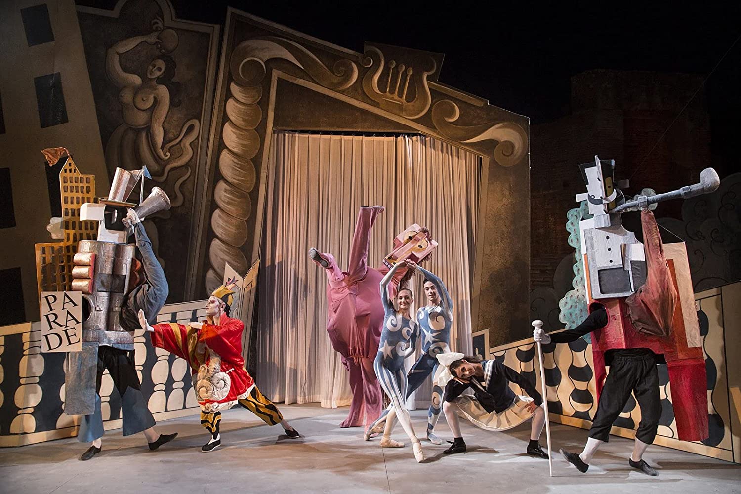 Pablo Picasso at Pompeii - Music by Satie: Parade, Stravinsky: Pulcinella - Corps de Ballet of the Teatro dell’Opera di Roma. Region 0