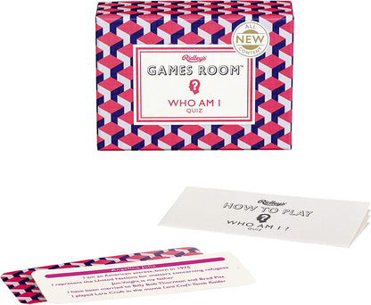 Ridley’s Who Am I Second Edition Trivia Card Game – Trivia Games for Adults and Kids – 2+ Players – Includes 140 Unique Question Cards – Fun Quiz Cards That Make a Great Gift