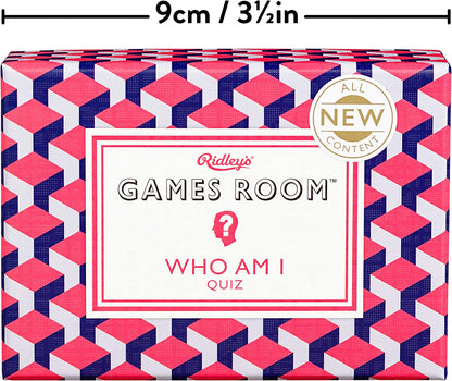 Ridley’s Who Am I Second Edition Trivia Card Game – Trivia Games for Adults and Kids – 2+ Players – Includes 140 Unique Question Cards – Fun Quiz Cards That Make a Great Gift
