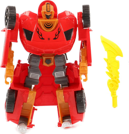 Toi-Toys Roboforces Transformers Robot de Voiture Déformé - Lot de 3 Set Robot Transformable Noir, Rouge et Orange - Figurine d'action Convertible Cadeaux Jouet pour Enfants à partir de 3 Ans - 20 cm