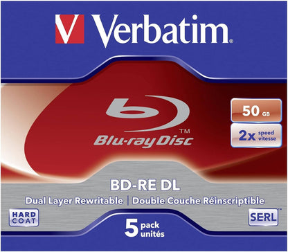 Verbatim BR BD-RE Dual-Layer 50GB scratchGuard 5p