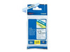 Brother Original laminiertes Schriftband TZe-MQ531 12 mm, schwarz auf pastell-blau (u.a.für Brother P-touch H200, H100LB/R, H105, E100/VP, D200/BW/VP, D210/VP, Cube)