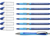 Schneider 151277 Slider Basic XB Pack of 6 and 1 x Slider Rave XB Ballpoint Pen with Case, Blue Ink