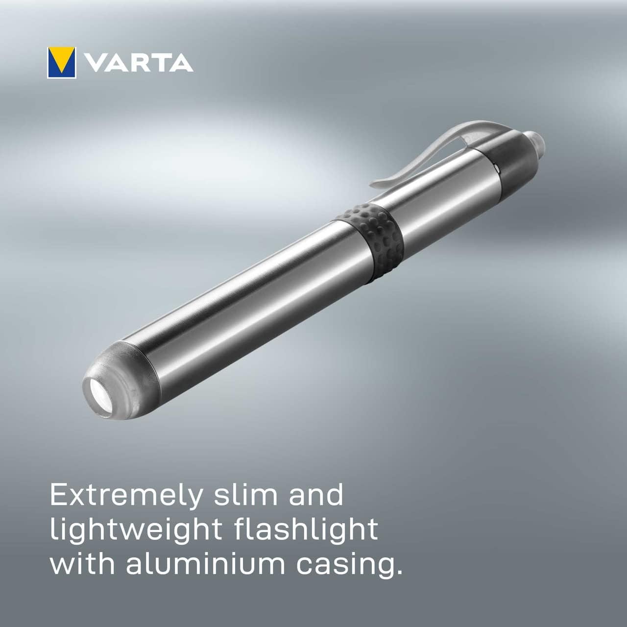 VARTA 16611 Pen Light White 5 mm LED (incl. 1X AAA Longlife Power Battery, Ideal for use in Hospitals, Old People's Homes, Medical Including Practical mounting Option), 1 Count (Pack of 1