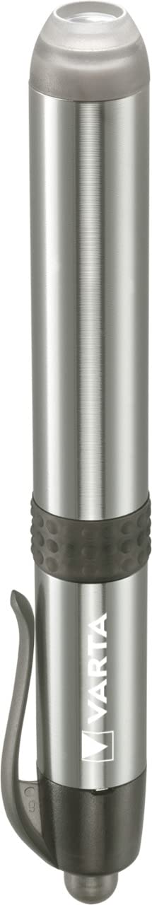 VARTA 16611 Pen Light White 5 mm LED (incl. 1X AAA Longlife Power Battery, Ideal for use in Hospitals, Old People's Homes, Medical Including Practical mounting Option), 1 Count (Pack of 1