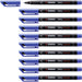 Overhead Pen - STABILO OHPen universal - Permanent Superfine - Pack of 10 - blue