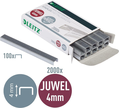 LEITZ Heftklammer Juwel 4 mm/5640-00-00 Inh, 1x 2000 Pieces (Inside