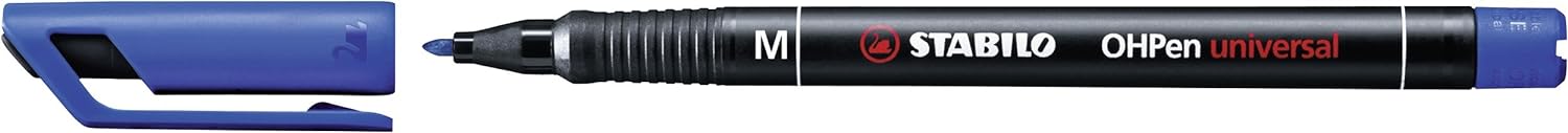 Overhead Pen - STABILO OHPen universal - Permanent Medium - Pack of 10 - blue