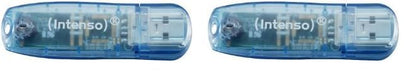 Intenso 3502450 4GB Rainbow USB 2.0 Flash Drive - Transparent