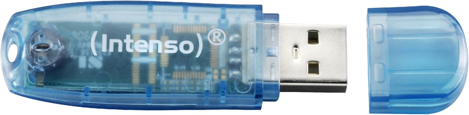 Intenso 3502450 4GB Rainbow USB 2.0 Flash Drive - Transparent