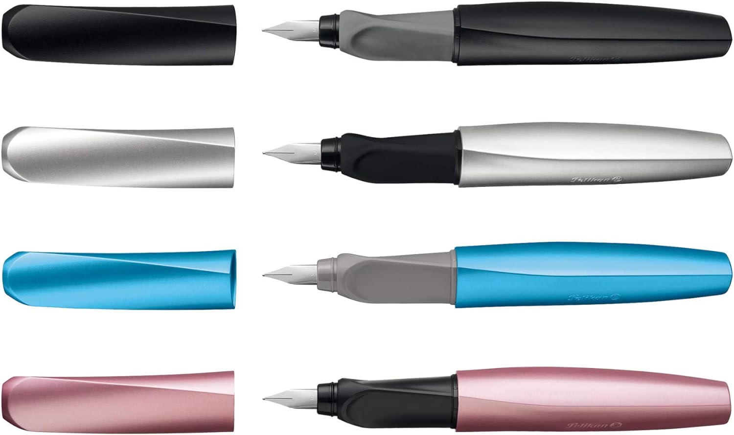 Pelikan Twist Fountain Pen with 1 Ink Cartridge, Medium Nib, Girly Rose, Boxed (806251
