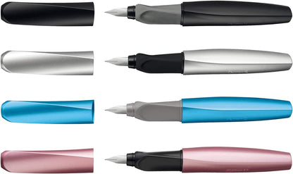 Pelikan Twist Fountain Pen with 1 Ink Cartridge, Medium Nib, Girly Rose, Boxed (806251
