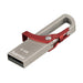 Hama 123919 8GB Hook Style Flash Pen USB, Grey/Red 8 GB