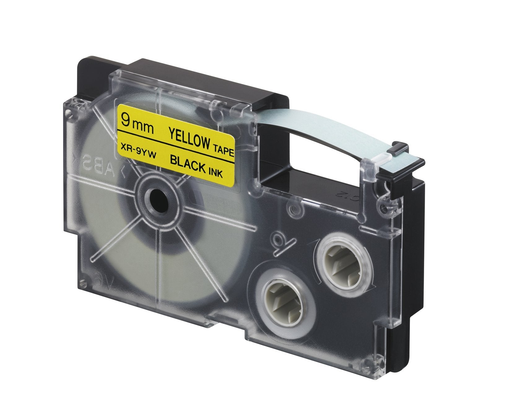 Casio 9mm Label Printer Cartridge Black Print on Yellow Tape