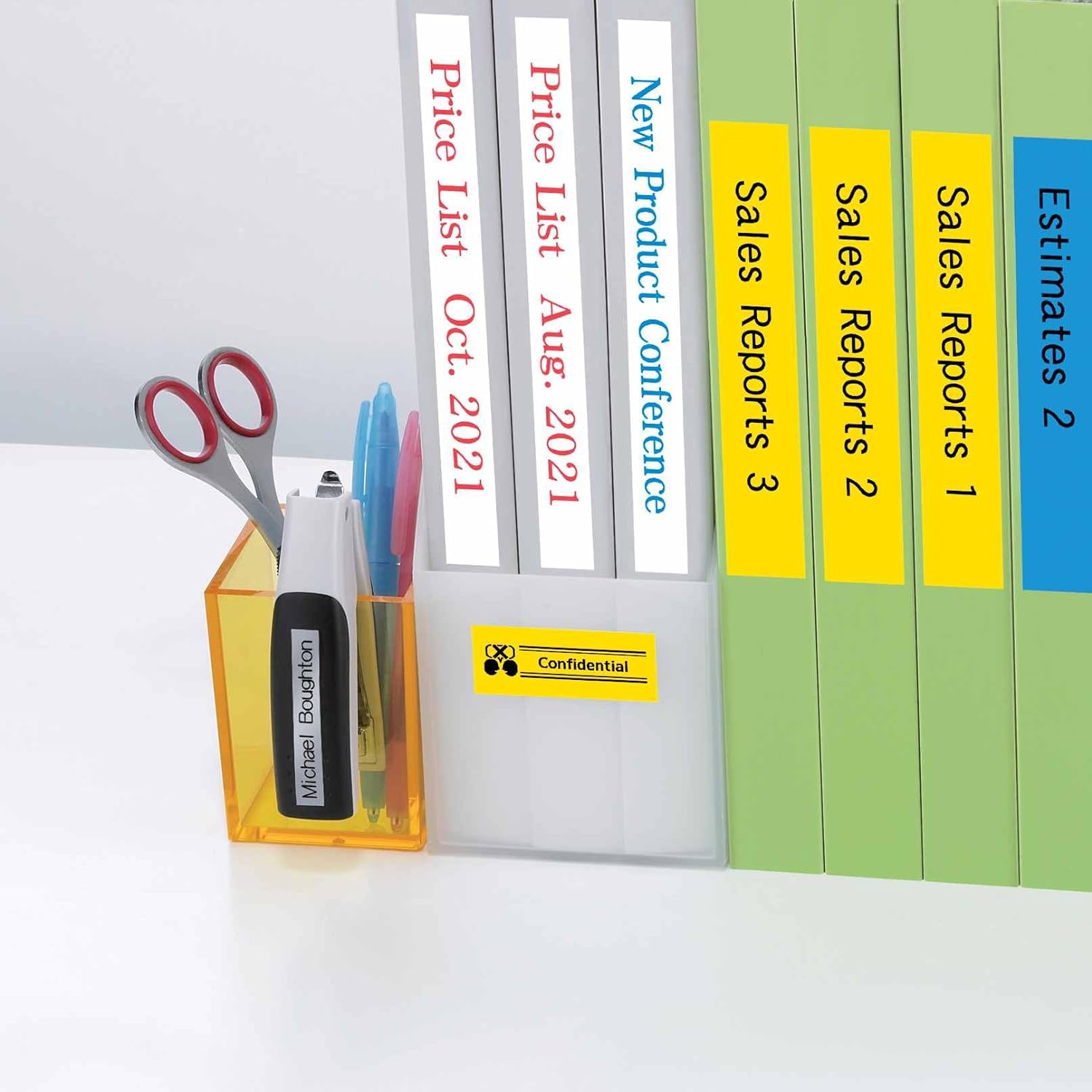 Casio 9mm Label Printer Cartridge Black Print on Yellow Tape