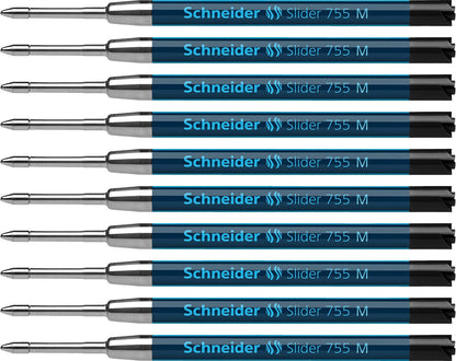 Schneider Slider 755 Ersatzmine (ViscoGlide-Technologie, dokumentenecht, M=Mittelstrich) 10er Packung