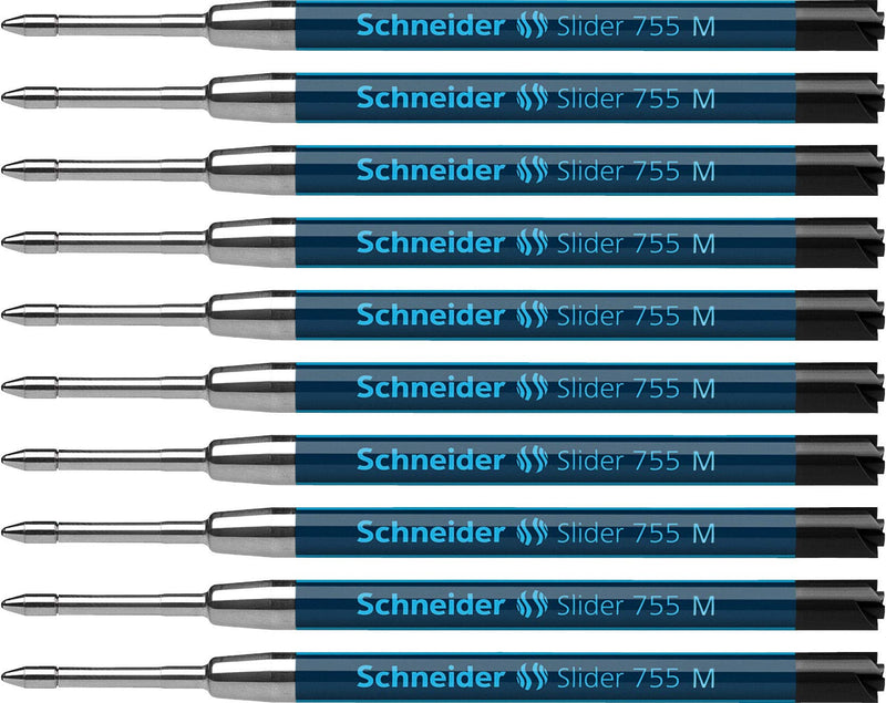 Schneider Slider 755 Ersatzmine (ViscoGlide-Technologie, dokumentenecht, M=Mittelstrich) 10er Packung