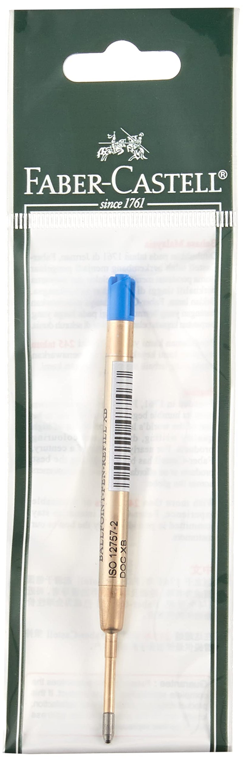 Faber-Castell 148746 - Kugelschreibermine - XB, blau, dokumentenecht, Großraummine, 1 Stück