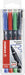 OHP Pen - STABILO OHP Pen Permanent - Medium - Wallet of 4 - Assorted Colours