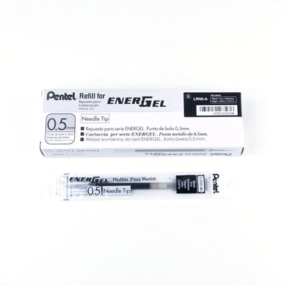 Pentel 0.5mm Energel Refill - Black, LRN5-A, 12 piece