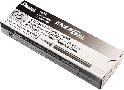 Pentel 0.5mm Energel Refill - Black, LRN5-A, 12 piece