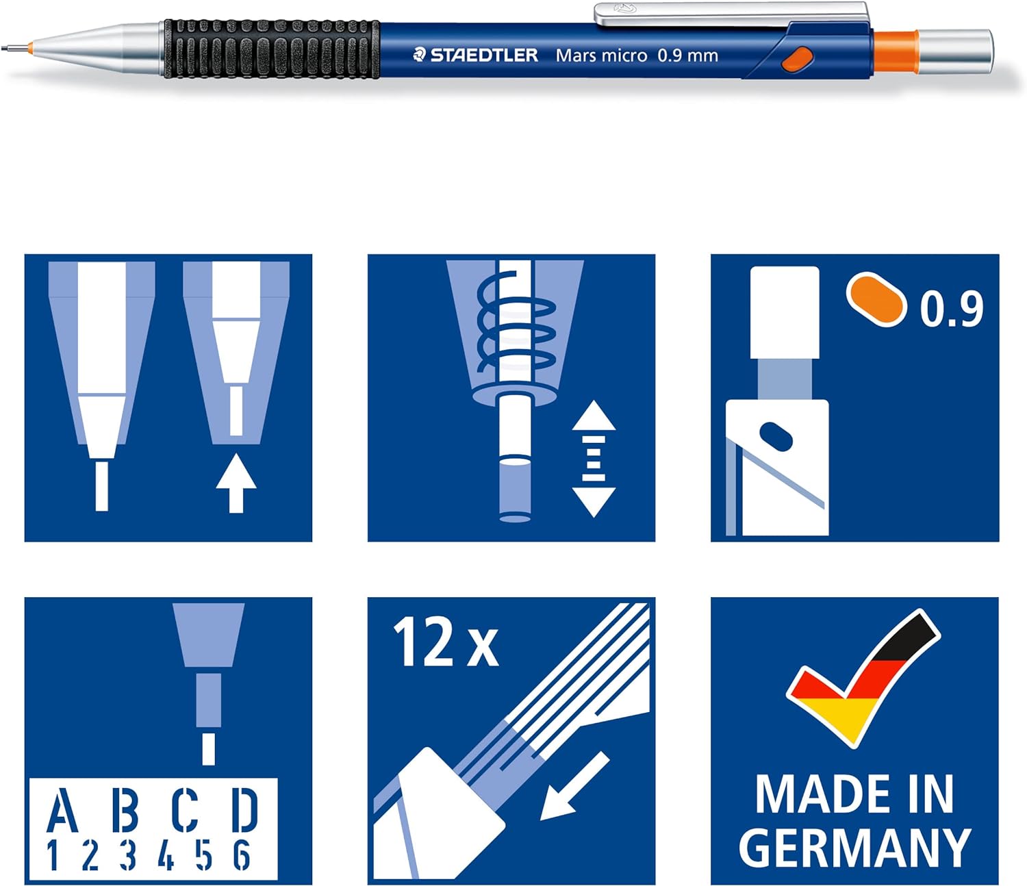 STAEDTLER 775 09 Mars Micro Mechanical Pencil - 0.9 mm (Single Pencil