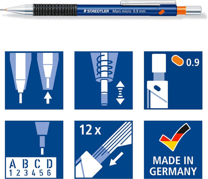 STAEDTLER 775 09 Mars Micro Mechanical Pencil - 0.9 mm (Single Pencil