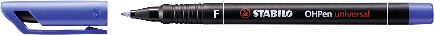 Pen for Overhead Projection - STABILO OHPen universal - Permanent - Fine - Pack of 10