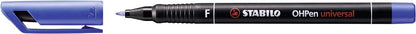 Pen for Overhead Projection - STABILO OHPen universal - Permanent - Fine - Pack of 10