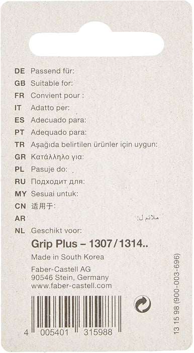 Faber-Castell Grip Plus 07 Pencil- Metallic Blue &Spare Eraser for Grip Plus Mechanical Pencil