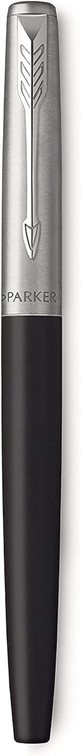 Parker Jotter Fountain Pen | Bond Street Black | Medium Nib Blue Ink | Gift Box