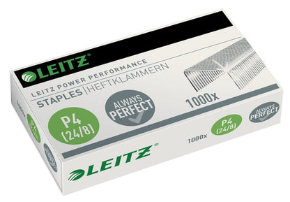 Leitz Staples Zinc-Plated, 24/8mm, 1000pc. , stainless steel