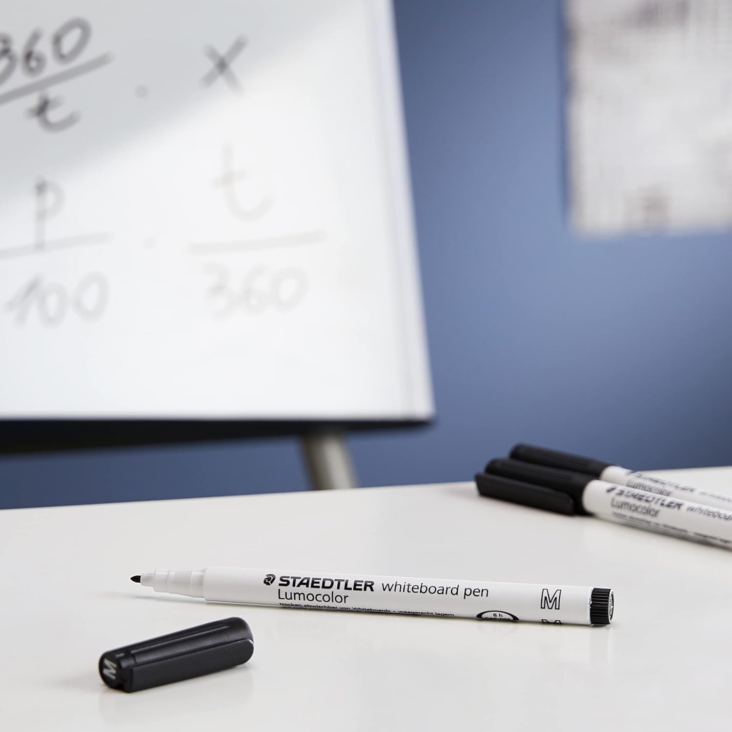 Staedtler Lumocolor Whiteboard Pen - Black (Box of 10