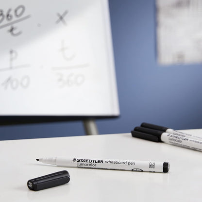 Staedtler Lumocolor Whiteboard Pen - Black (Box of 10
