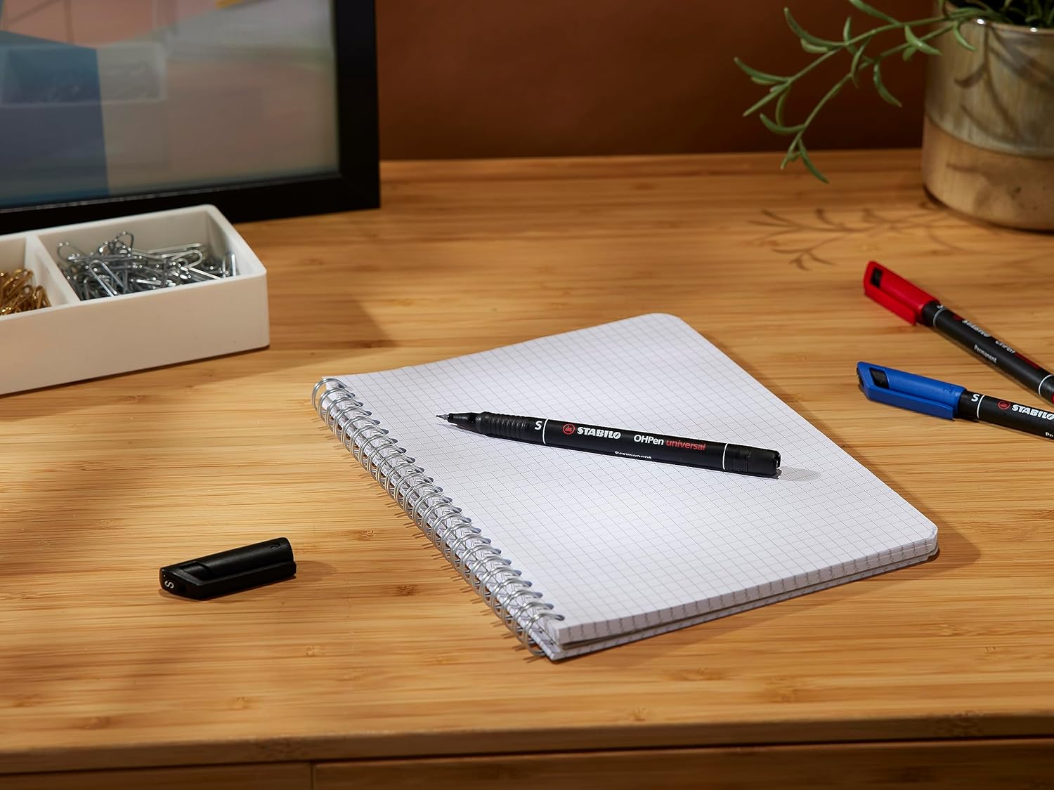 OHP Pen - STABILO OHP Pen Permanent - Superfine - Wallet of 4 - Assorted Colours