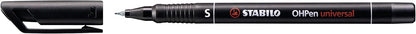 OHP Pen - STABILO OHP Pen Permanent - Superfine - Wallet of 4 - Assorted Colours