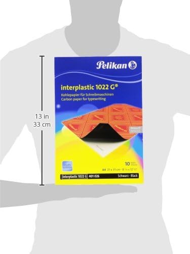 Pelikan 401026 10hojas A4 Carbon Paper Paper – Coal (Black