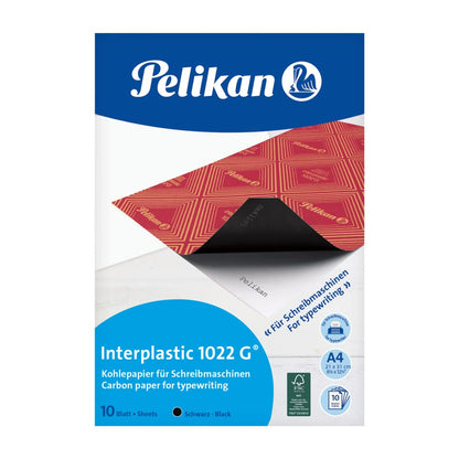 Pelikan 401026 10hojas A4 Carbon Paper Paper – Coal (Black