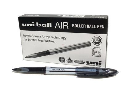 uni-ball UB-188-L Air Rollerball Pens. Premium 0.7mm Medium Nib for Super Smooth Handwriting. Writes Like a Fountain Pen. Fade and Water Resistant Liquid Uni Super Ink.