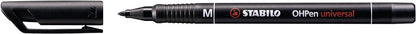 STABILO Overhead Pen OHPen universal - Permanent Medium - Pack of 10 - black