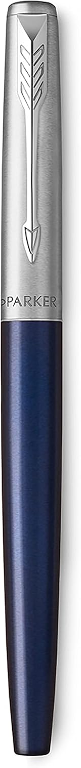 Parker Jotter Fountain Pen | Royal Blue | Medium Nib with Blue Ink | Gift Box